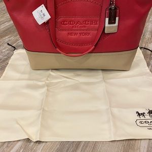 Coach leather tote.